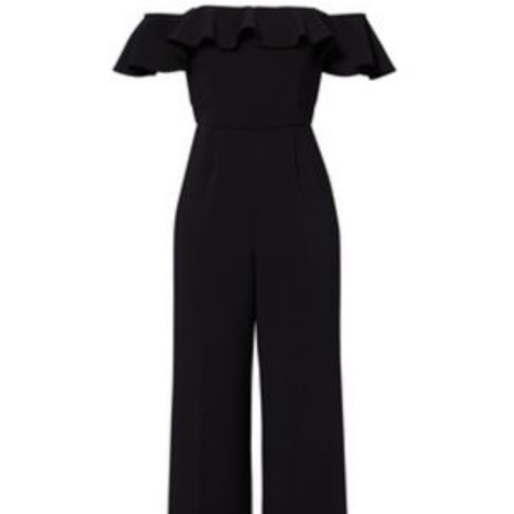 Guess 'Rahel' Cold Shoulder Ruffel Jumpsuit - Picture 1 of 6